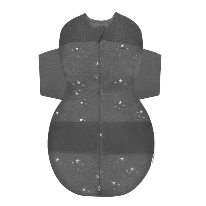 used Happiest Baby SNOO Sack, Small (5-12 lbs), Charcoal Stars