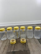 used Medela Breast Milk Collection and Storage Bottles with Solid Lids - 6pk/5oz