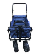 secondhand Wonderfold Wagon S2 Push and Pull Folding Wagon, Blue, P Model