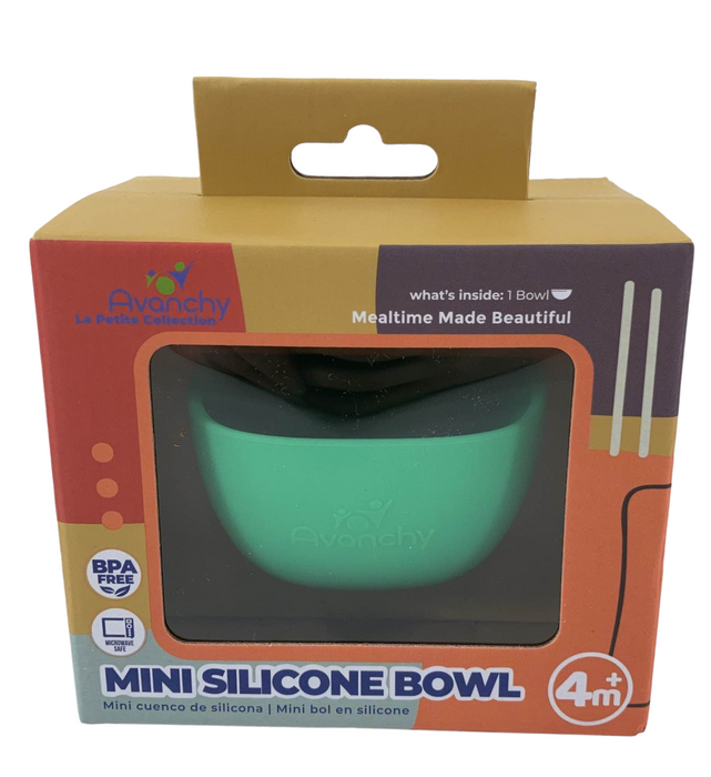 Avanchy La Petite Silicone Mini Bowl, Green