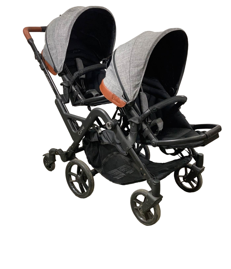 Contours Curve Double Stroller, 2020, Graphite Grey
