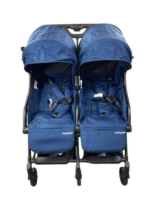 secondhand Mompush Lithe Double Stroller, Navy, 2022