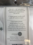 secondhand BUNDLE Fitted Mini Crib Sheets, -American Baby Company