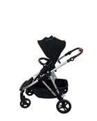 secondhand Mockingbird Single to Double Stroller, Windowpane, Black , Silver with Penny Leather, 2023