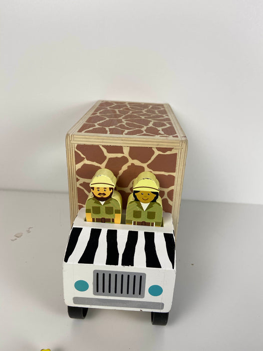 secondhand Melissa & Doug Safari Animal Rescue Truck