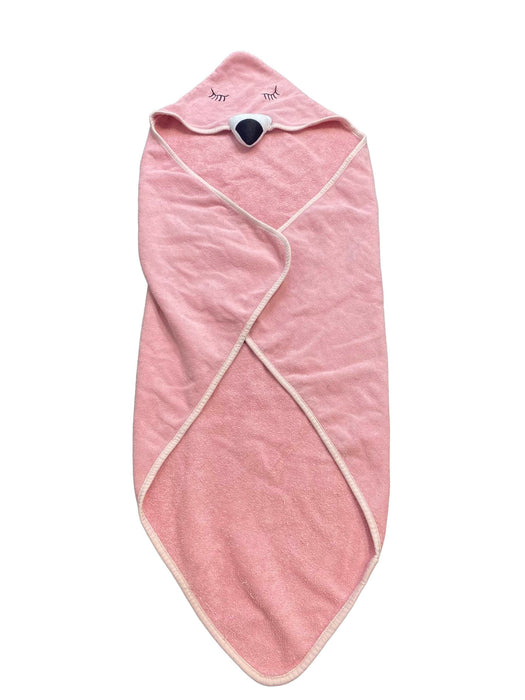 used First Impressions Hooded Towel, Pink Flamingo