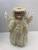 used Baby Doll With Clothes, Porcelain