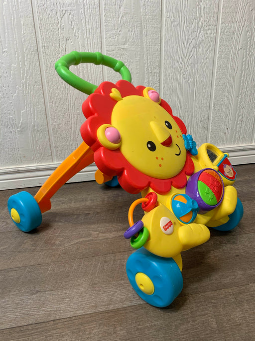 secondhand Fisher Price Musical Lion Walker