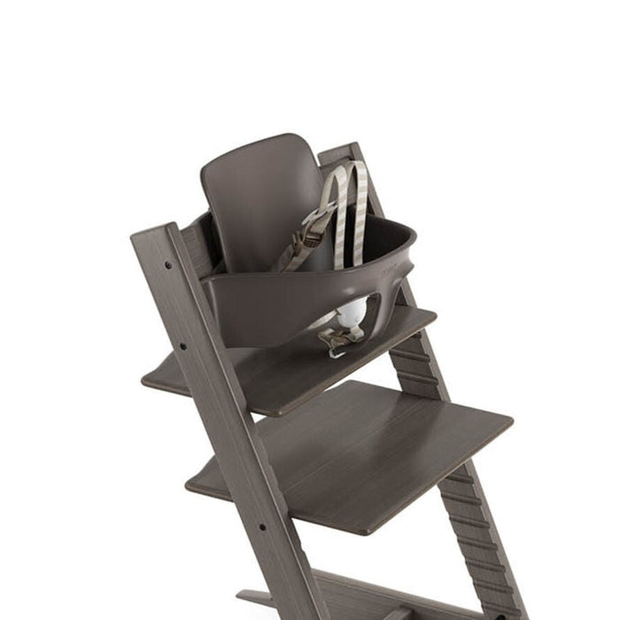 used Stokke Tripp Trapp Baby Set, Hazy Grey, Version 4 