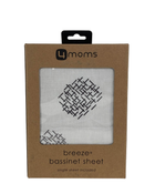 used 4moms Breeze Cotton Bassinet Sheet, White