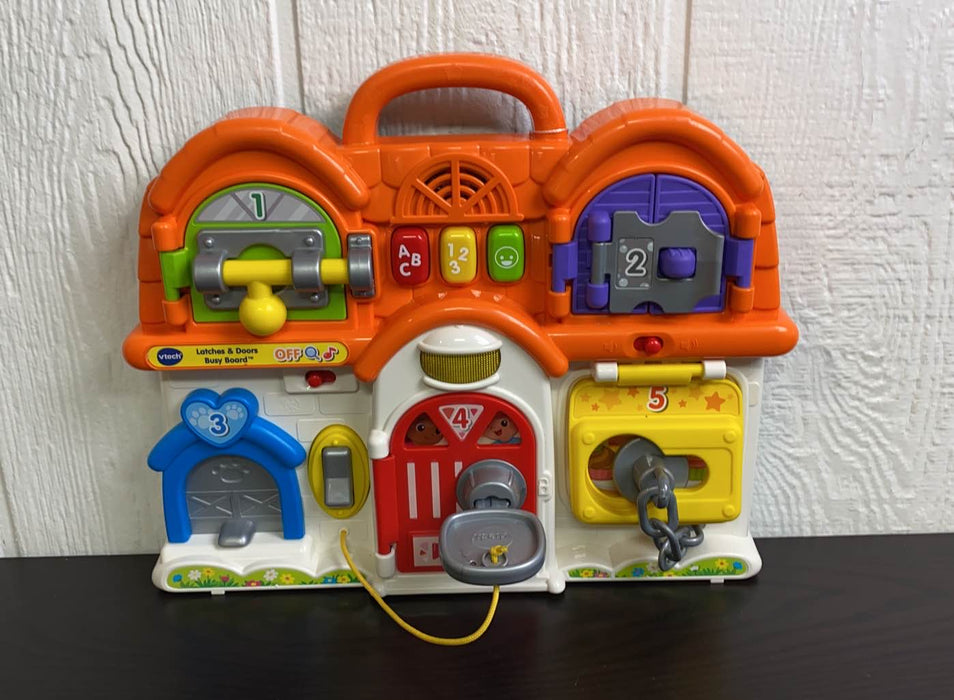 used VTech Latches & Doors Busy Board