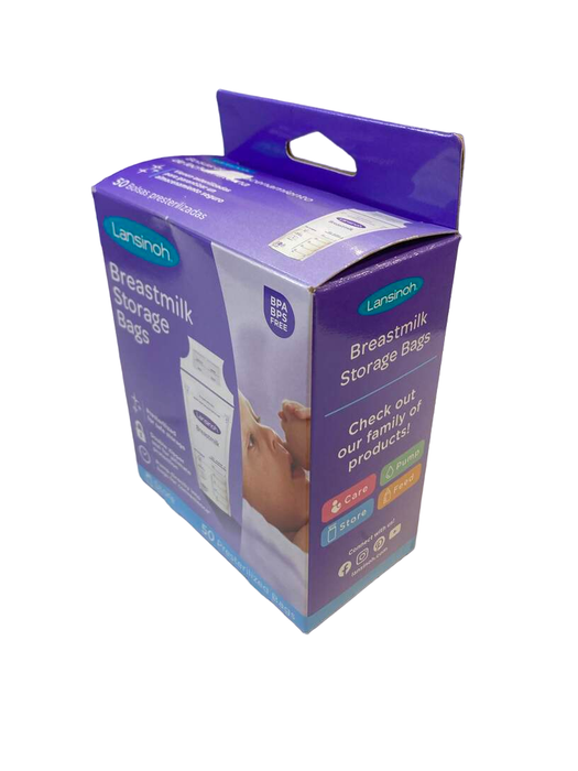 used Lansinoh Breast Milk Storage Bags, 50ct