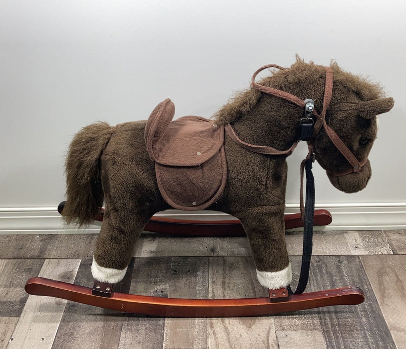 Shop Chrisha Playful Plush Rocking Horse at GoodBuy Gear