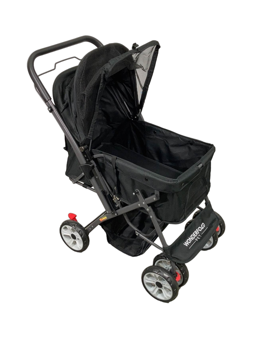 used Wonderfold Pet Stroller, Jet Black