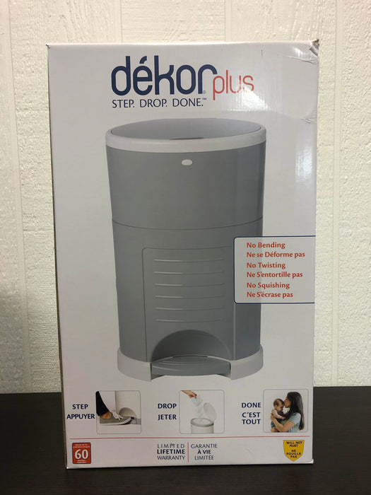 secondhand Diaper Dekor Plus Diaper Pail, Gray