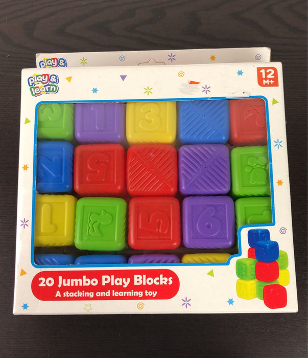 used Play & Learn 20 Jumbo Play Blocks