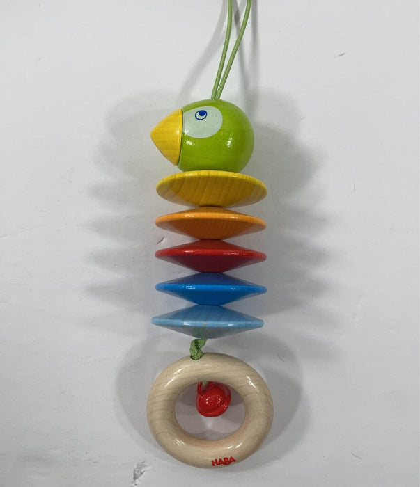 secondhand HABA Rattle Dangling Figure Parrot