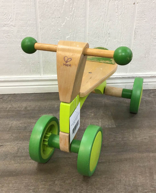 used Hape Scoot Around Ride On Wood Bike