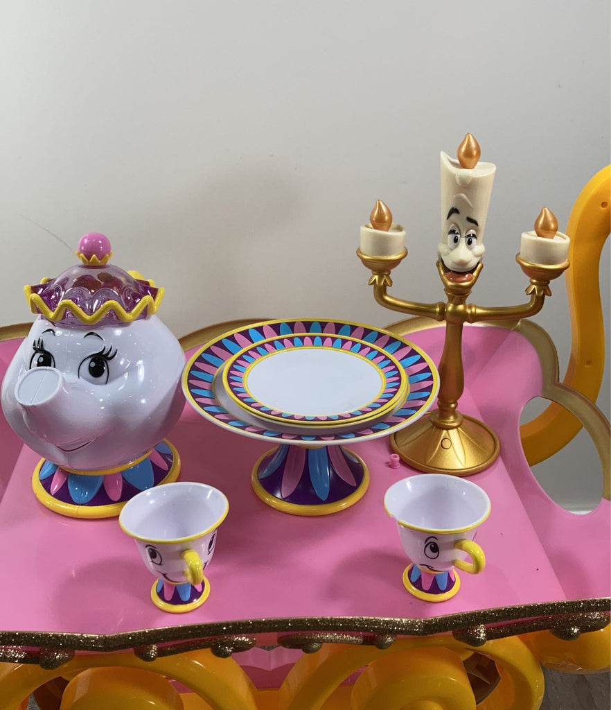 Disney Beauty & The Beast Tea Cart Playset