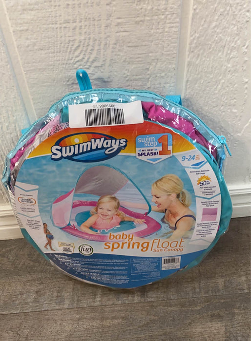 used SwimWays Baby Spring Float with Sun Canopy