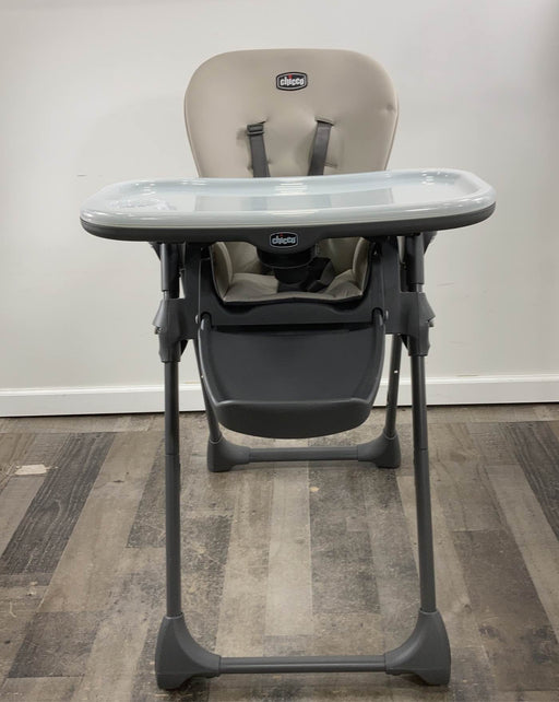 secondhand Chicco Polly Highchair, Taupe