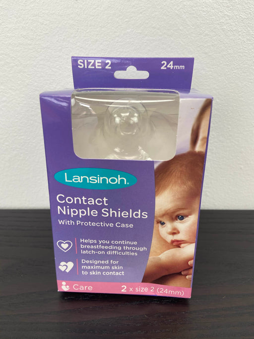 used Lansinoh Nipple Shields for Breastfeeding, Size 2