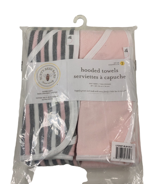 used Burt's Bees Baby Hooded Bath Towels 2 Pack