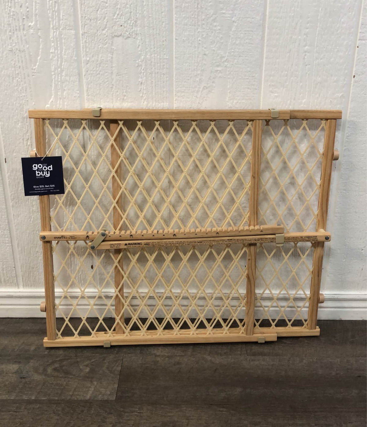 evenflo position and lock tall pressure mount wood gate Evenflo Position And Lock Tall Pressure Mount Wood Gate