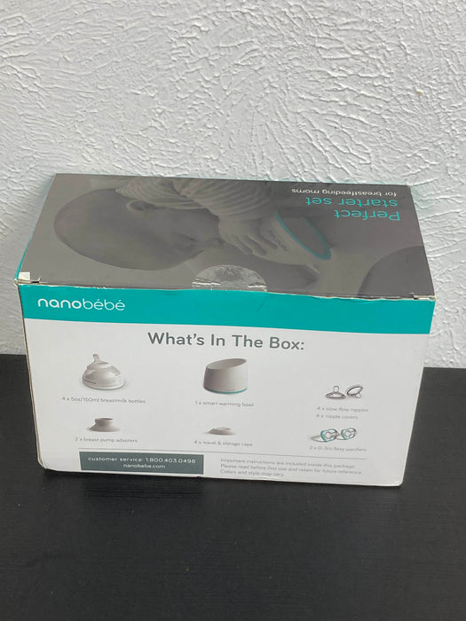 Shop Nanobébé Breastmilk Bottle Starter Set, Teal at GoodBuy Gear