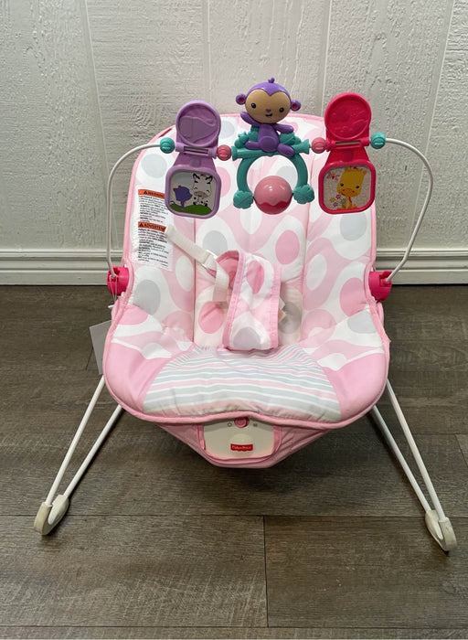 used Fisher Price Baby Bouncer, Pink Ellipse