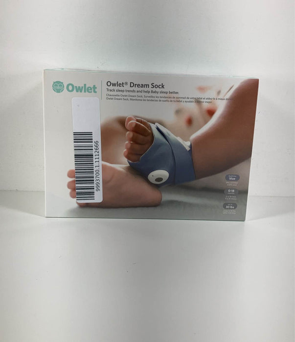 secondhand Owlet Dream Sock, bedtime blue