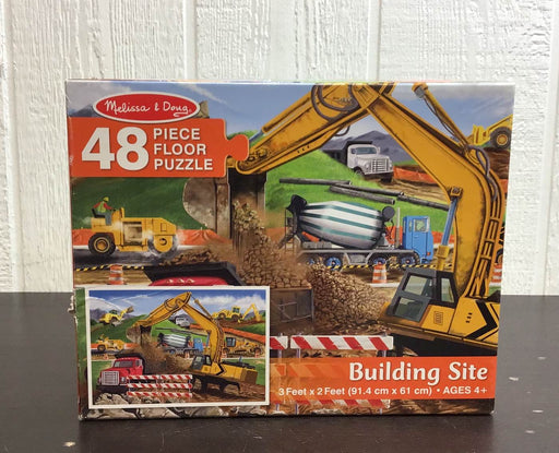 used Melissa & Doug Floor Puzzle, Building Site