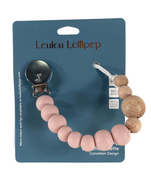 Shop LouLou Lollipop Pacifier Clip, Colour Block, Dusty Rose at GoodBuy Gear