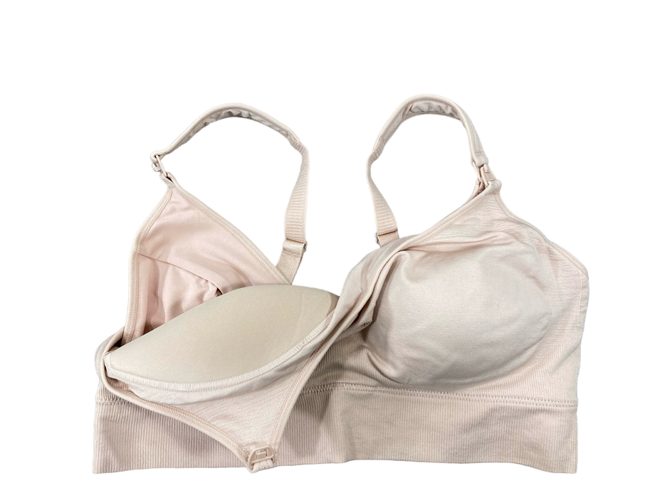 Shop Momcozy Hands-Free Nursing And Pumping Bra, 2XL, Blush at GoodBuy Gear