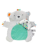 used Bright Starts Tummy Time Prop & Play Mat, Polar Bear