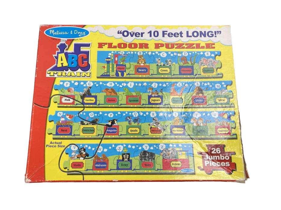 used Melissa & Doug Floor Puzzle, Alphabet Express