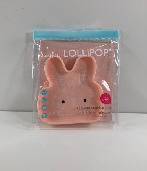 used LouLou Lollipop Silicone Suction Snack Plate