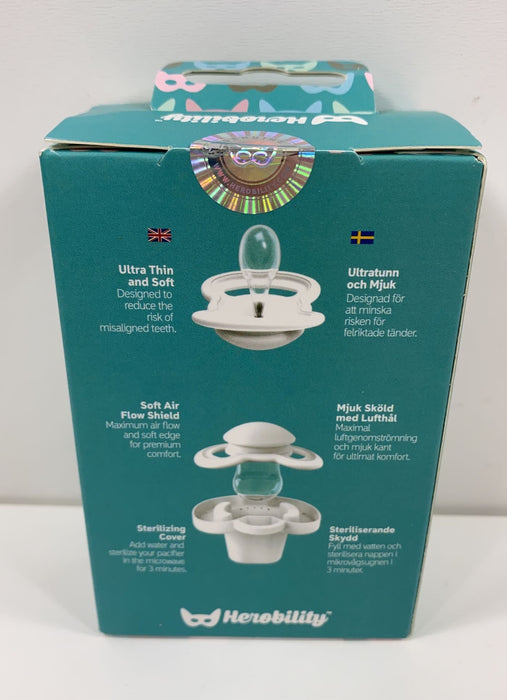 secondhand Herobility Pacifier 2 Pack, Blue/Teal