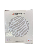 used Babyletto Muslin Crib Sheet, Oat Stripe