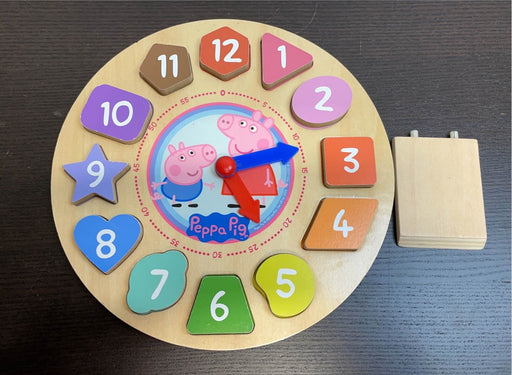 used Peppa Pig Shape Sorter Clock Puzzle