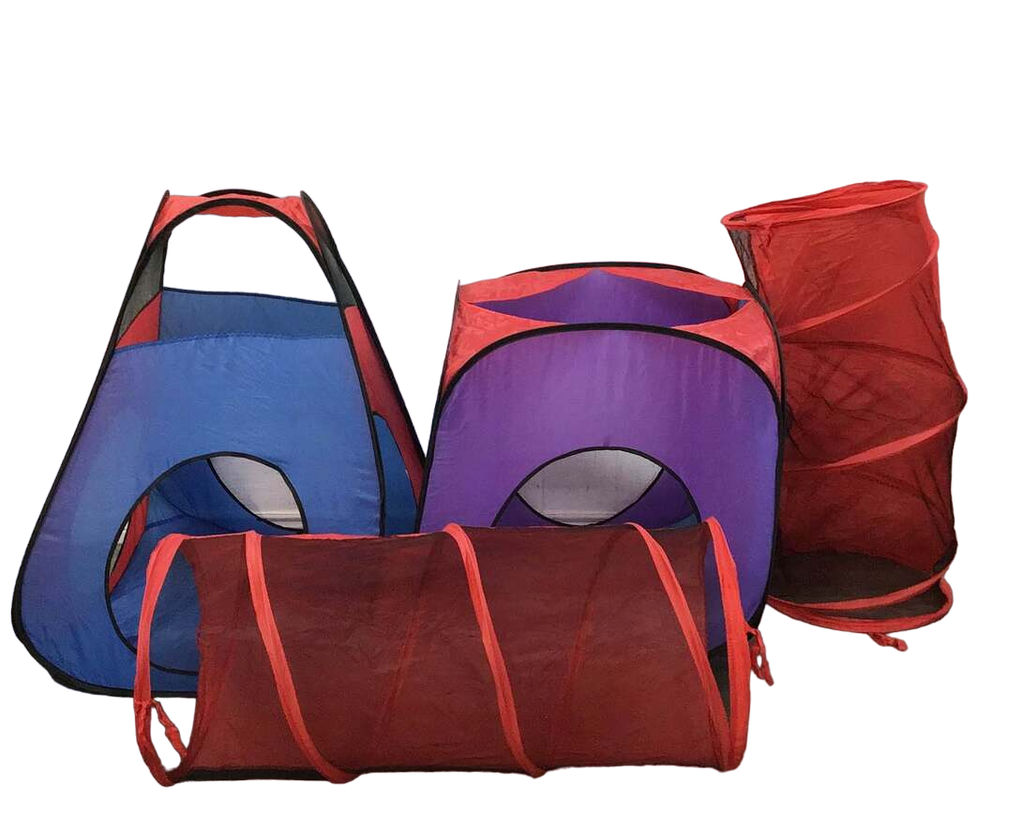 Playz 4 Piece Tent And Tunnel Set