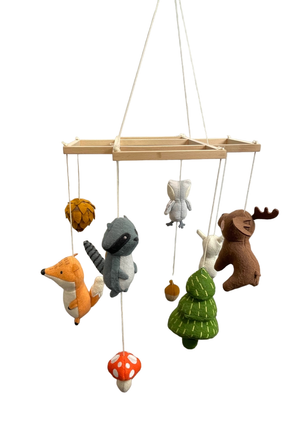Crate & Kids Woodland Animal Baby Mobile