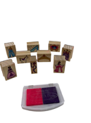 used Melissa & Doug Wooden Stamp Set