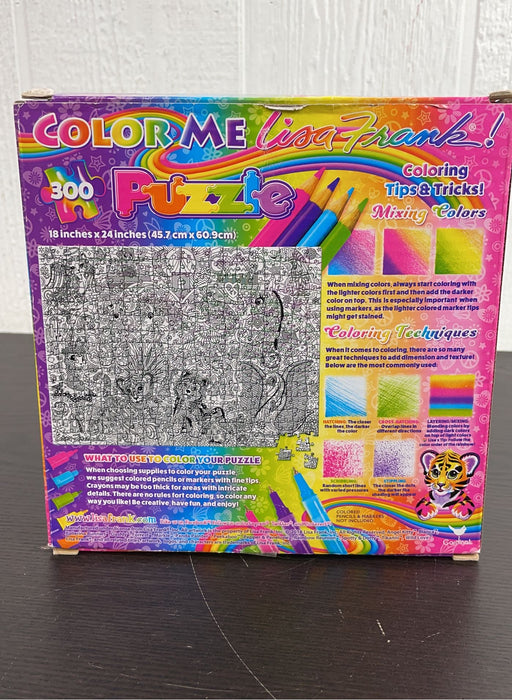 secondhand Lisa Frank Color Me 300 Piece Puzzle