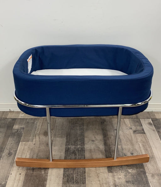 used Wonderfold Baby Bassinet Cradle, Navy