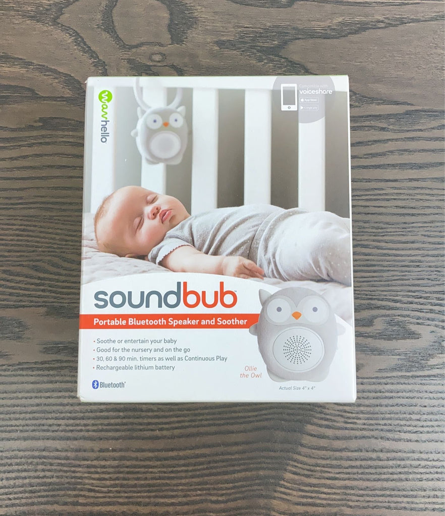 WavHello Soundbub Bluetooth Speaker & Soother, Ollie The Owl