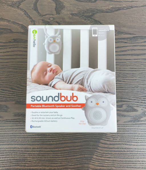 used Wavhello Soundbub Bluetooth Speaker & Soother, Ollie The Owl