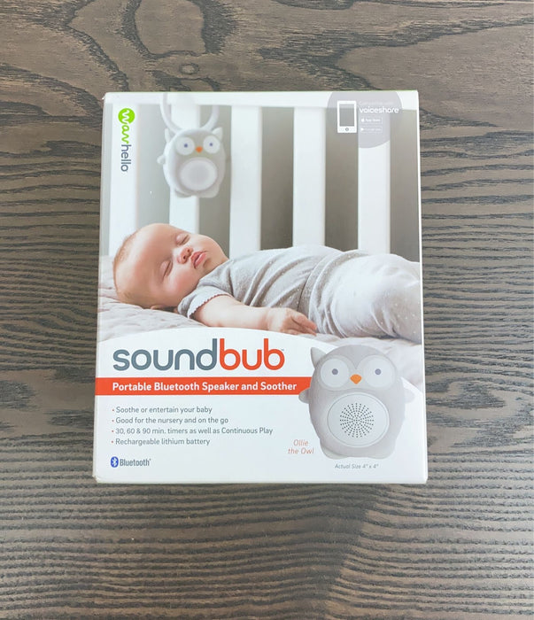 used Wavhello Soundbub Bluetooth Speaker & Soother, Ollie The Owl