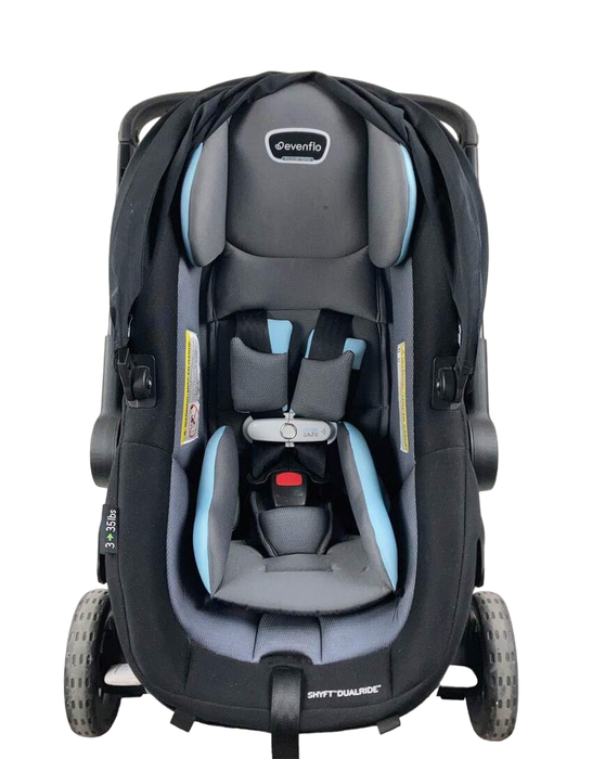 secondhand Evenflo Shyft Dual Ride Infant Car Seat Stroller Combo, 2023, Bryson