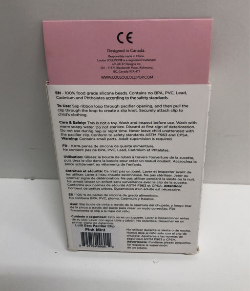 secondhand LouLou Lollipop Pacifier Clip